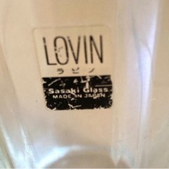 ラビン　LOVIN 8角形　グラス２個セットの画像