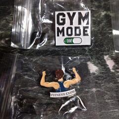 筋トレ ジム　ピンバッジの画像