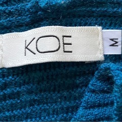 【０円】KOE ニット ブルー レディースMサイズの画像
