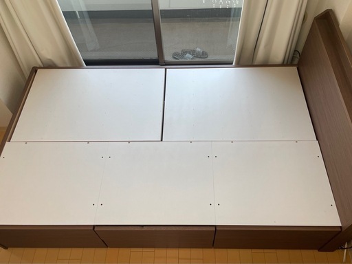 セミダブルマットレス+ベッドフレーム