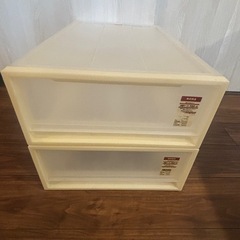 【8/25までに受け取り可能な方】無印良品の衣装ケース2個セットの画像