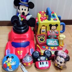 ミッキー マウス おもちゃ 8 セット 知育玩具、ピアノ、車型の...
