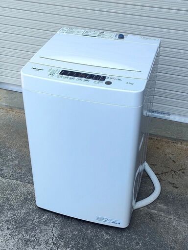 美品ハイセンス5.5kg☆2021製☆風乾燥機能 予約設定付 全自動洗濯機 中古 おすすめ HW-K55E