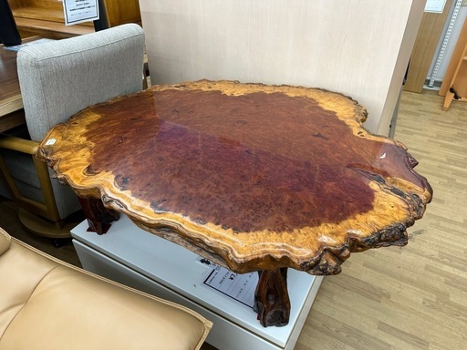 【ドリーム川西店御来店限定】  花梨/座卓  H350×W1100×D950 クリーニング済み 【2007117255506351】