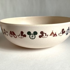 【美品】ディズニー　ミッキーマウス　お椀　ボウル　2個セット　大型ボウル　プラスチック　われないの画像