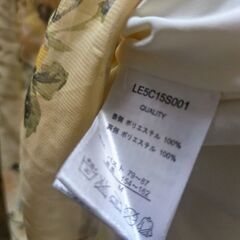 黄色の花柄ワンピース　Мの画像