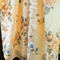 黄色の花柄ワンピース　Мの画像