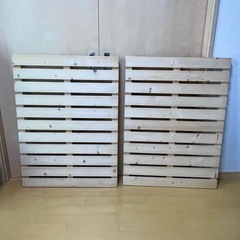 木製　すのこ2枚