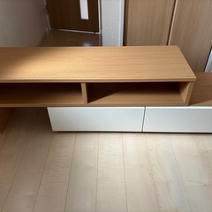 TV台 伸縮テレビボード　角度自由 幅約120～198cm の画像