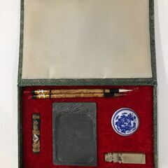 中国 書道セット　すずり　レトロ　アンティーク 習字　　未使用品 