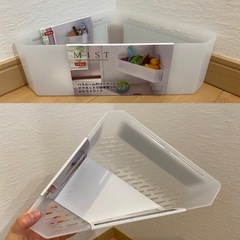 マグネットバスルームコーナーラックの画像