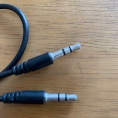 オーディオケーブル AUXケーブル ステレオミニプラグ 1.1m ブラック  の画像