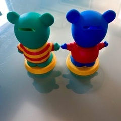 ミキハウス貯金箱2体の画像