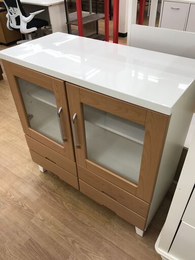 ★ジモティ割あり★ 収納棚　 ブラウン   H90×W88×D43   クリーニング済み KJ5913