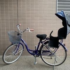 チャイルドシート付き自転車