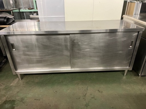 引戸付き調理台1800x600x800