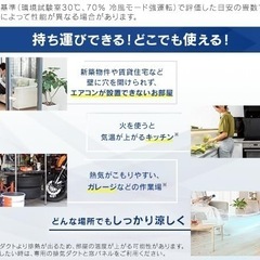 【美品】冷風機 除湿機能付き アイリスオーヤマ スポットクーラー IPA-2222G ポータブルクーラー の画像