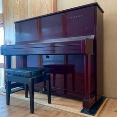 【譲ります】YAMAHA アップライトピアノU1（昇降式椅子込）