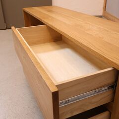 人気の無印良品(MUJI)のオーク無垢材を使用したAVラック！！シンプルな