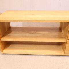 人気の無印良品(MUJI)のオーク無垢材を使用したAVラック！！シンプルな