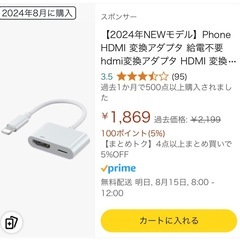 【値下げ】デジタルAVアダプターとHDMIケーブル1.8m