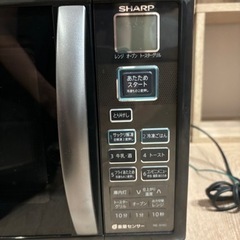 シャープ　電子レンジ　黒の画像