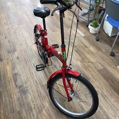 折りたたみ自転車 赤 20インチ