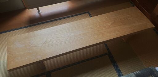 旭川近郊お引き取り限定◆一枚板/和裁　アンティーク　裁ち台◆ W183.5 D43 H220 T5.5