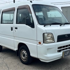 【支払総額10.8万円】激安軽バン サンバーバン 5速マニュアル 4WD 車検令和7年3月ETC走行テスト◎の画像