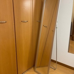 全身鏡　ミラー　　シルバー