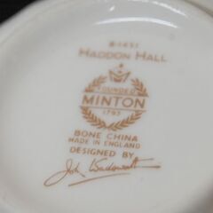 MINTON カップ&ソーサー 2客セット HADDON HALL 花柄 ボーンチャイナ ミントン ハドンホール 洋食器 札幌市 清田区 平岡の画像