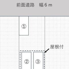 ★月極駐車場 （屋根付・平置き・夜間照明有）★八千代台駅徒歩５分（八千代台北2丁目） − 千葉県