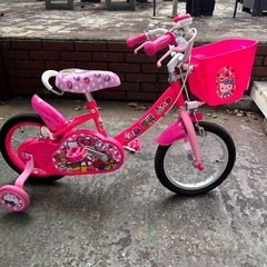 キティー　子供自転車　14インチ　ピンク　