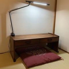 ヴィンテージ 文机 テレビ台 引き出し 二杯 昭和レトロ