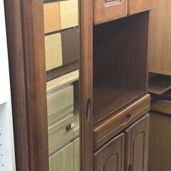 新入荷！！　ミラー付きシューズボックス　下駄箱　ハイタイプ　木目調　　幅(W)745mm × 奥行(D)390mm × 高さ(H)1800mm　