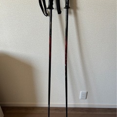 スキー板、ストック、スキーブーツの画像