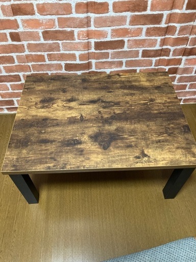 ニトリ　ヴィンテージ風　木目　こたつテーブル　リビングテーブル　ローテーブル