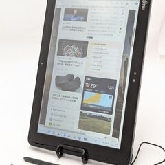 激安 中古美品 バッテリサイクル数0回 ペン付き タブレット 10.1型 富士通 ARROWS Tab Q508/SE Atom 無線Wi-Fi Bluetooth カメラ