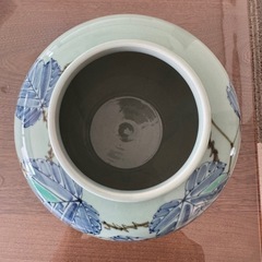 九谷焼　花瓶　葡萄　骨董品　箱付の画像