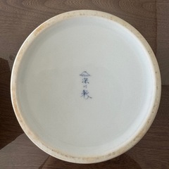 九谷焼　　花瓶　梅　骨董品　箱付　宮内庁御用達の画像