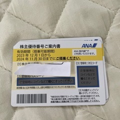 ANA 株主優待券残り2枚枚あるので1枚当たりの値段　