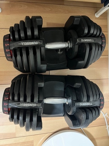 可変式ダンベル40㎏まで&ベンチプレス台