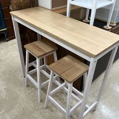 Felicica カウンターテーブルセット カフェ風家具 ST002FC PCデスクにも! No.1397● ※現金、クレジット、スマホ決済対応※