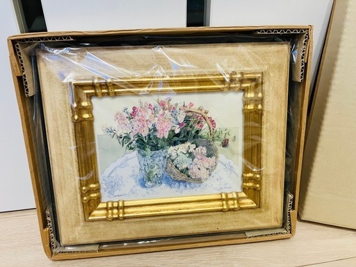 【箱入り、美品】絵画: 風景画、花
