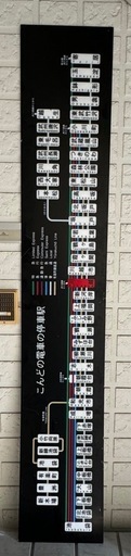【大型】有楽町線　路線　約182×31.5cm(厚み4mm)