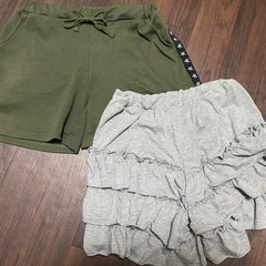 140-150 ショートパンツ❣️フリル　キュロット❣️女児　レ...