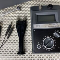 【交渉中】電子式 木材水分計 GANN ガン ハイドロメット HY85T型 電気抵抗式 板厚～180mm 合板 建材 欠品有り ハードケース / 取説付き 現状品★の画像