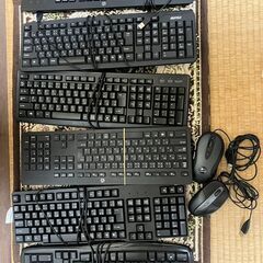パソコン 有線キーボード マウス 8点