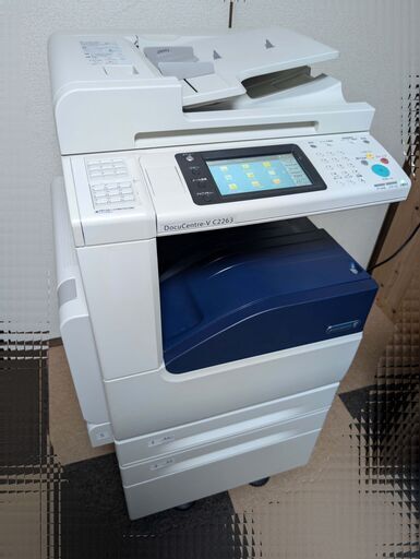 引取限定(千葉県)売り切り価格 富士ゼロックス フルカラー複合機 DocuCentre-V C2263 カウンター少 計24,115枚 2段トレイ 富士フイルム