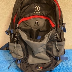 AIGLE エーグル　リュック 25L レインカバー付き GRE...